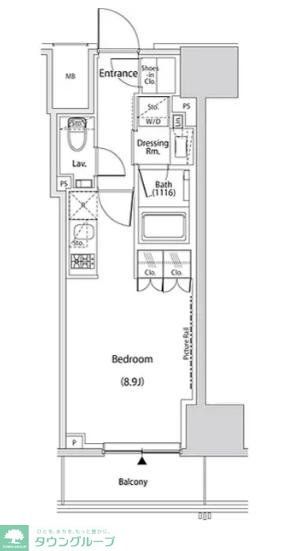 【中野区本町のマンションの間取り】