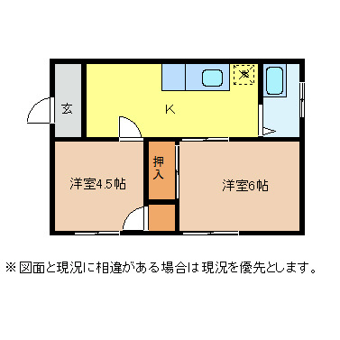 松本市村井町南のマンションの間取り