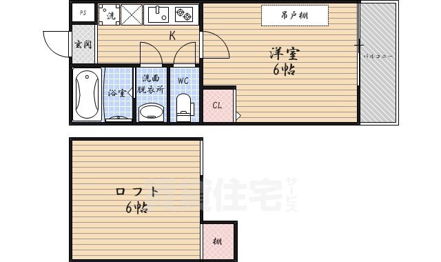 ロフティ京都西陣の間取り