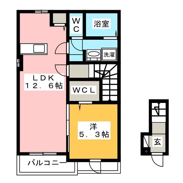 Ｈｉｒｕｉ　ｔｅｒｒａ－ｃｅの間取り