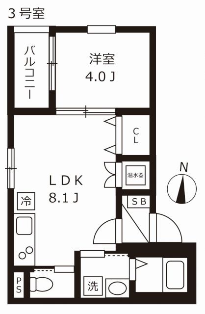 【バズ北巽の間取り】