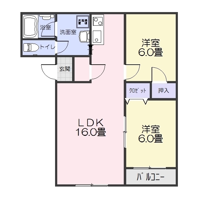 フォーレストタウン後屋　楓の間取り