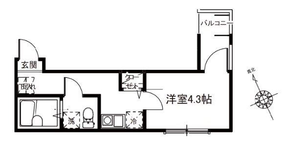 MELDIA東大宮IIIの間取り