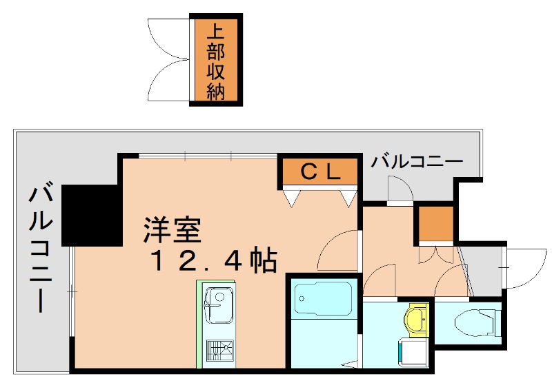 福岡市東区東浜のマンションの間取り