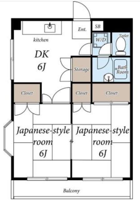 海老名市中新田のマンションの間取り