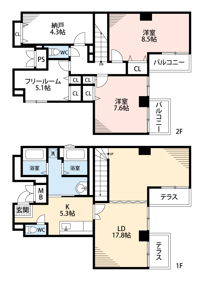 シャトーあと村の間取り