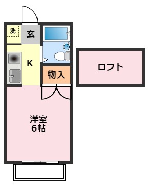 我孫子市柴崎台のアパートの間取り