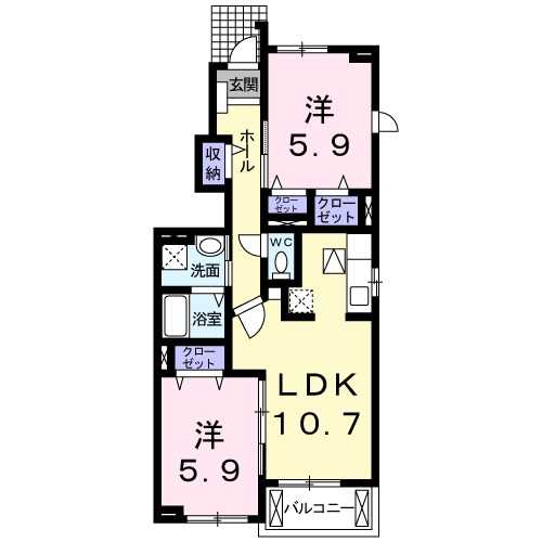 ガーデンヒルズ2の間取り