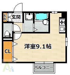 プランドール湊川の間取り