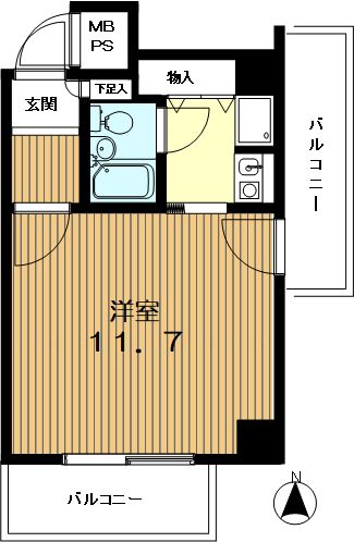 十三本町ユニハウスの間取り写真