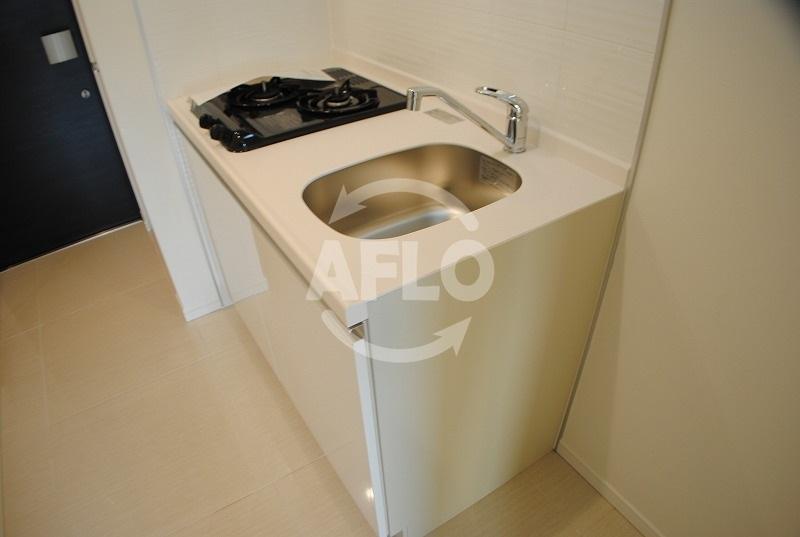 キッチン　アーバンパーク難波　2口ガスコンロ