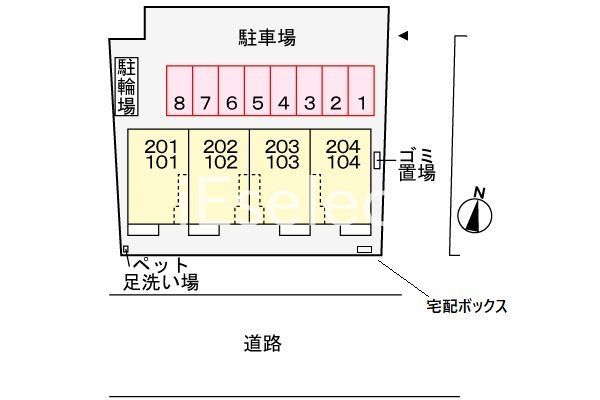 駐車場　配置図