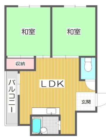ハイツ東邦の間取り写真
