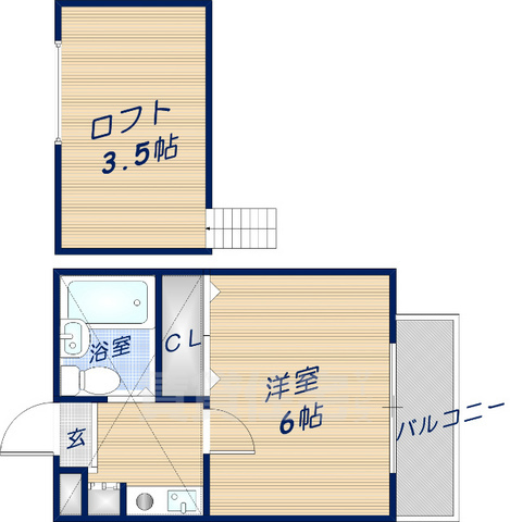 マンションフィールドナウの間取り写真