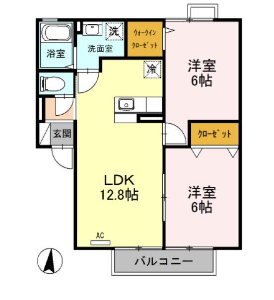 プティヴィラージュIIの間取り写真