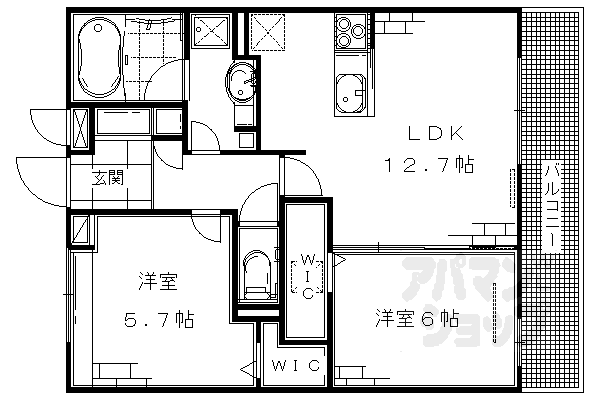 マジェスティサザンIの間取り写真