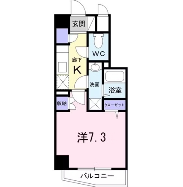 東急田園都市線 三軒茶屋駅 徒歩5分 6階建 築19年の間取り写真