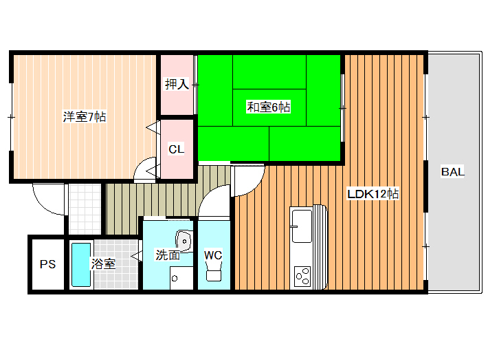 メゾンドゥボヌールの間取り