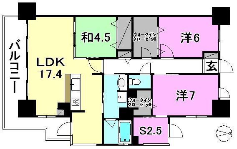 アルファスマート城北山越の間取り