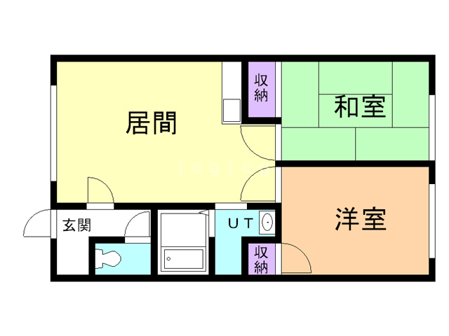 小樽市幸のアパートの間取り