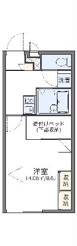 レオパレスゆとり　天理の間取り