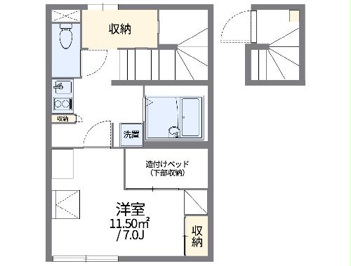 レオパレス観音寺の間取り