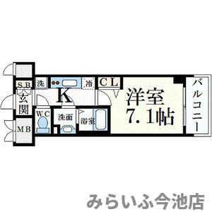 名古屋市東区代官町のマンションの間取り