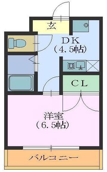 アメニティハイツ中砂の間取り