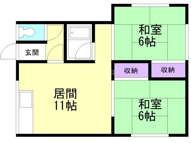 コーポ萩の間取り