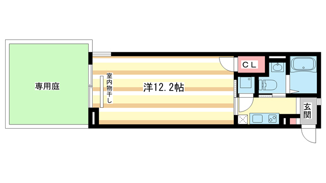 奈良市中御門町のマンションの間取り