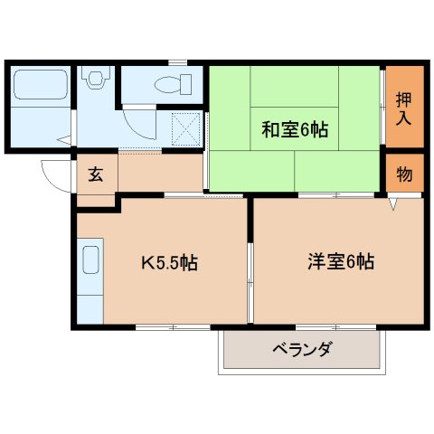 コージーコートＡ棟の間取り