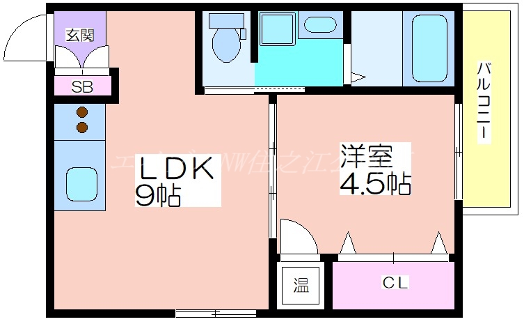 Fメゾン北加賀屋II番館の間取り