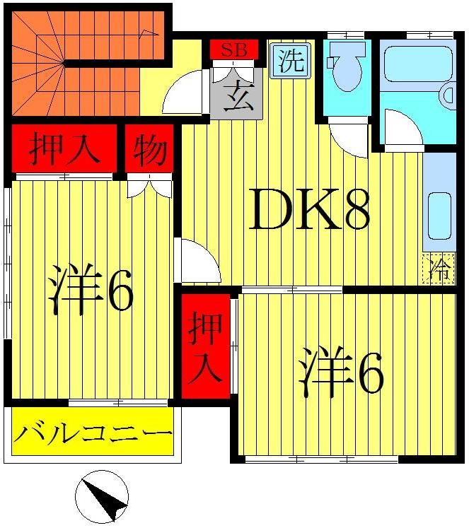 アイランドホームの間取り