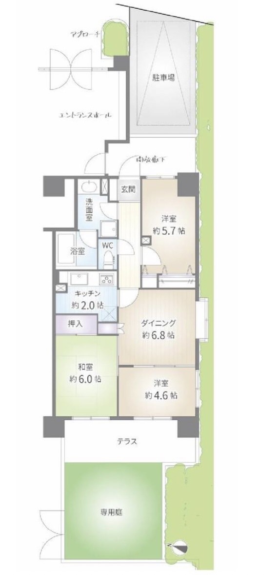 ランドステージ東大島エグゼタワーの間取り