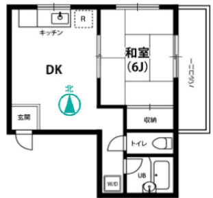 足立区平野のマンションの間取り