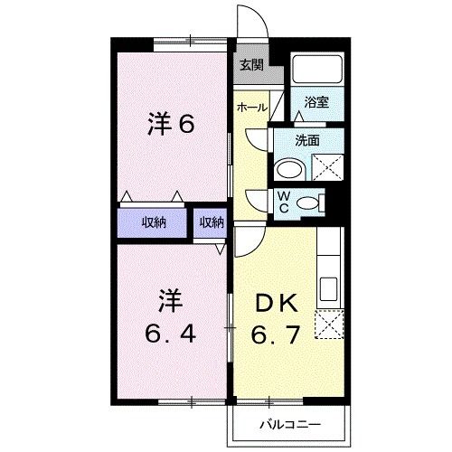 神埼市千代田町姉のアパートの間取り