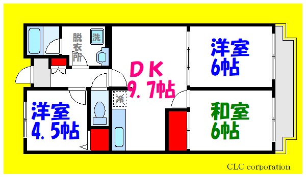 江戸川区中葛西のマンションの間取り