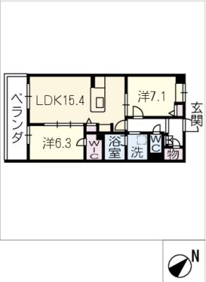 エルパティオ　Ｓ棟の間取り