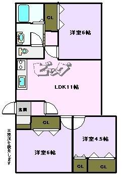 大町ハイツの間取り