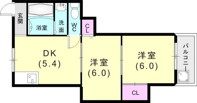 熊野マンションの間取り