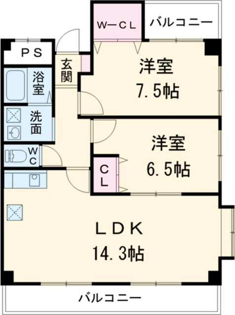 掛川市南のマンションの間取り