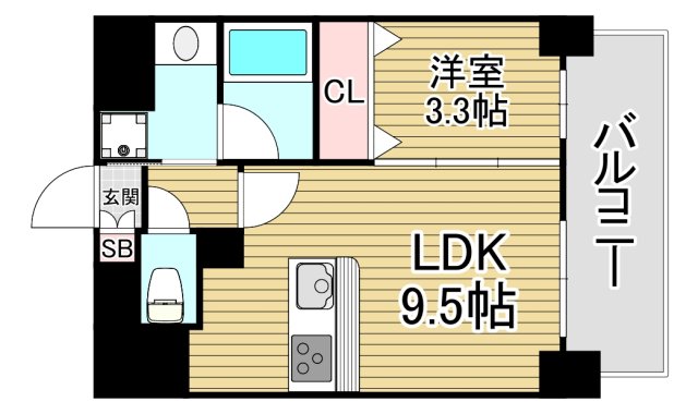 ペリドット長居公園の間取り