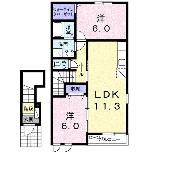 グレイス　ヒルIの間取り