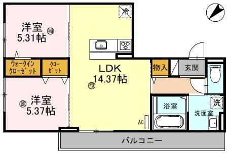 【プティペルの間取り】