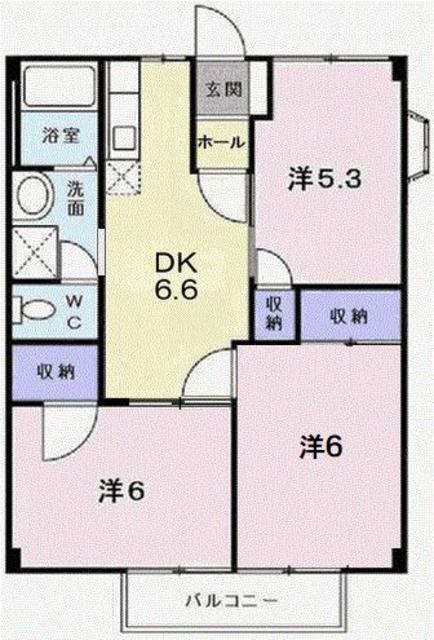 メゾンサンシャインの間取り