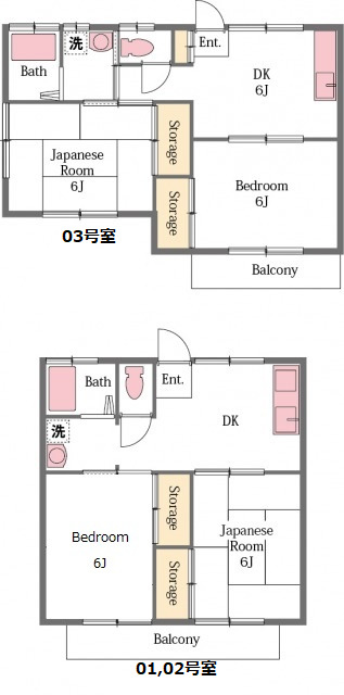 【ミクターハイツの間取り】