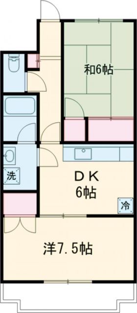 【熊谷市曙町のマンションの間取り】