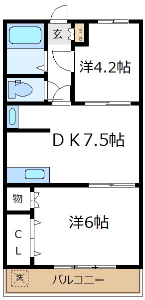 【マロンクレールの間取り】