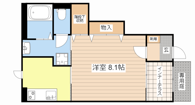 東近江市沖野のアパートの間取り