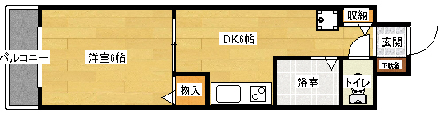 広島市南区西旭町のマンションの間取り